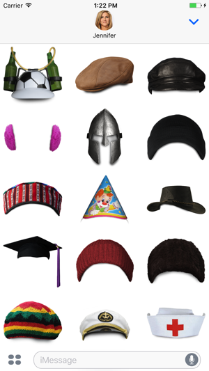 Facetouch Hats Stickers for iMessage(圖2)-速報App