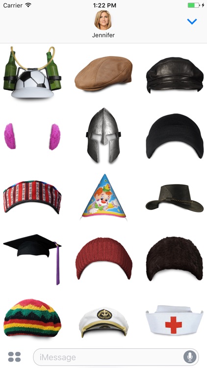 Facetouch Hats Stickers for iMessage