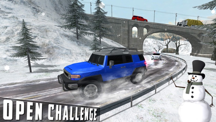Snow Driving Simulator - FJ 4x4 Cruiser Driving screenshot-3