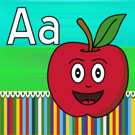 Vocabulary Words Crayon Art Coloring Page For Kids iOS App