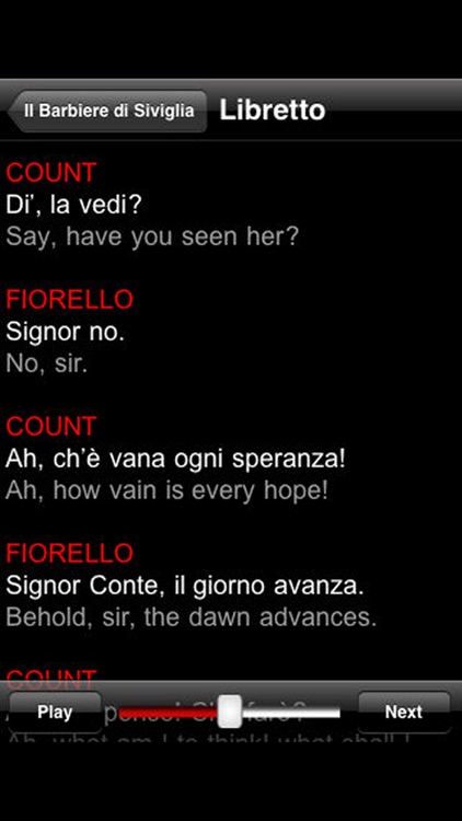 Opera: The Barber of Seville Barbiere di Siviglia