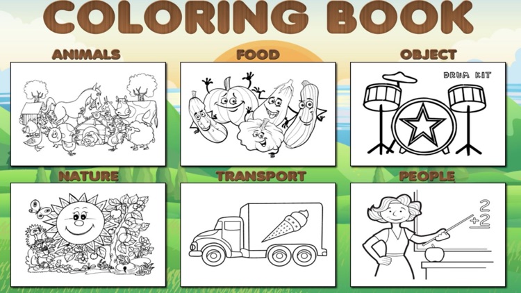 Kids Coloring Book and Drawing Pages for Fun