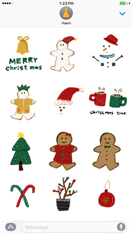 haero Cute Xmas Stickers