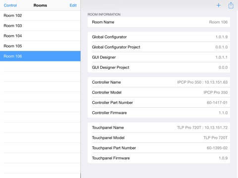 Extron Control screenshot 4