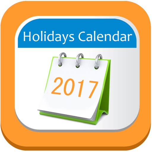 Holidays Calendar 2017