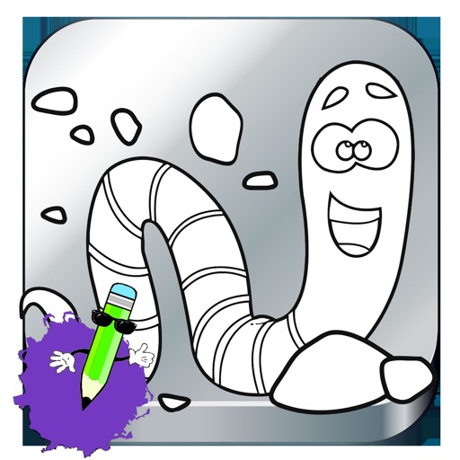 Tap Worms Color Game For Kid iOS App