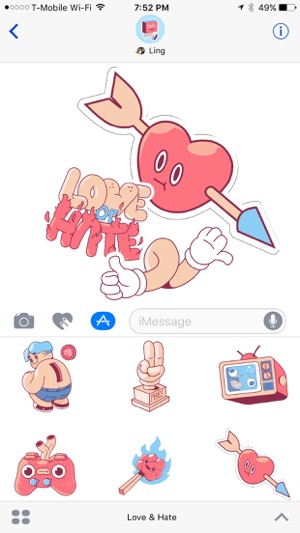 Love & Hate - Crazy Stupid Love Sticker Pack(圖3)-速報App