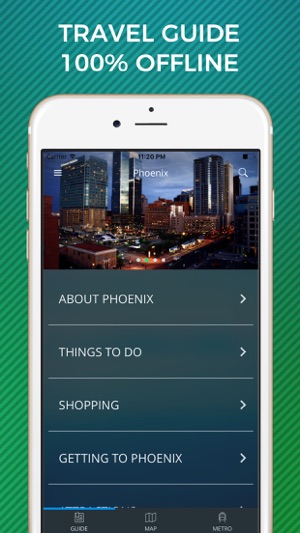 Phoenix Travel Guide with Offline Street Map(圖1)-速報App