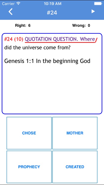 The Junior Bible Quiz App