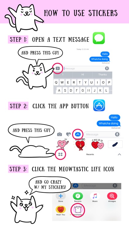 Meowtastic Life - Animated Cat Stickers