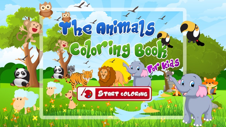 The Animals Coloring Book For Kids