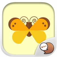 A set of colorful flat insect bug Sticker