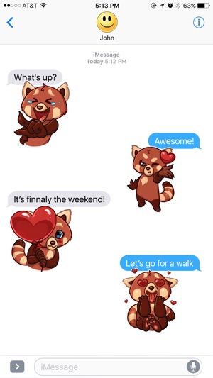 Brown Panda from Forest  Stickers(圖3)-速報App