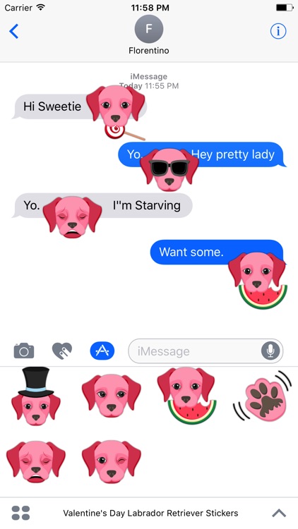 Valentine's Day Labrador Retriever Stickers