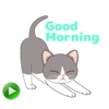 Animated Lazy Kitty Sticker