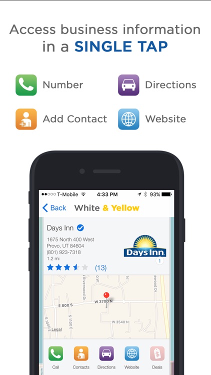 White & Yellow Pages