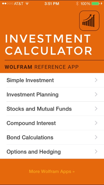 Wolfram Investment Calculator Reference App
