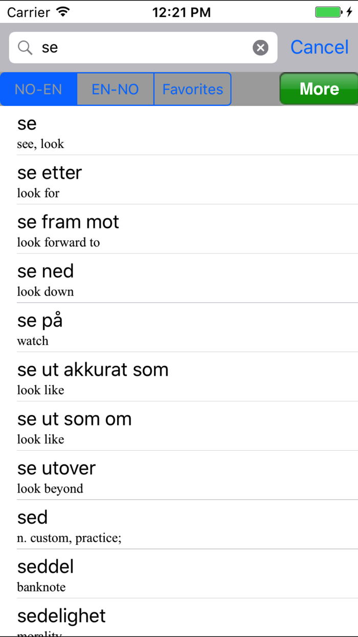 Norwegian-English Dictionary