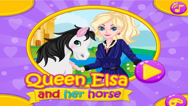 Queen Elsa And Her Horse Girl Games