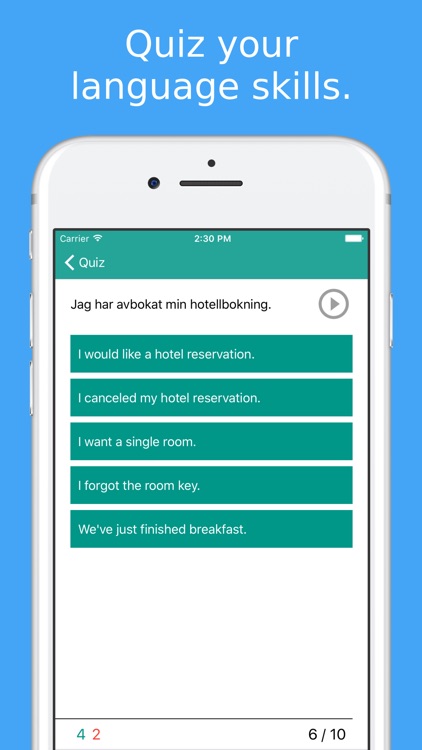 Simply Learn Swedish - Sweden Travel Phrasebook screenshot-3