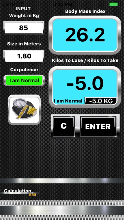 Calculation of Body Mass Index