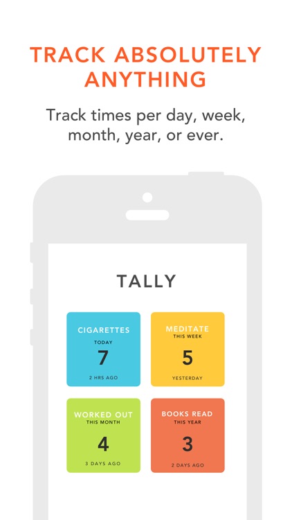 Tally: A Simple Goal Tracker & Activity Counter