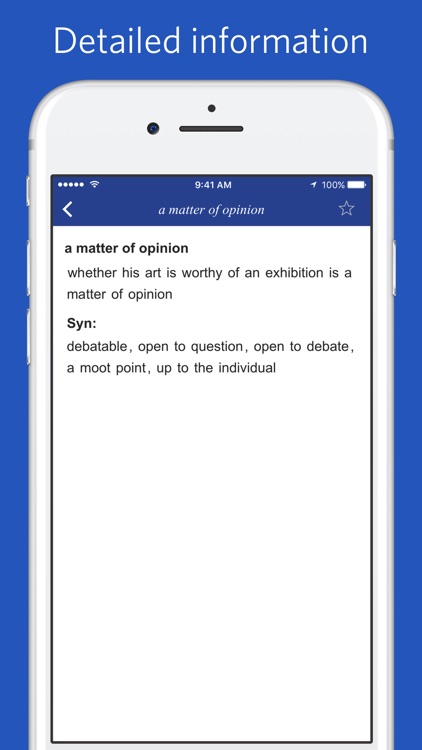 English Thesaurus of popular words and phrases