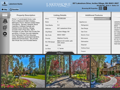 Lakeshore Realty Mobile for iPad screenshot 4