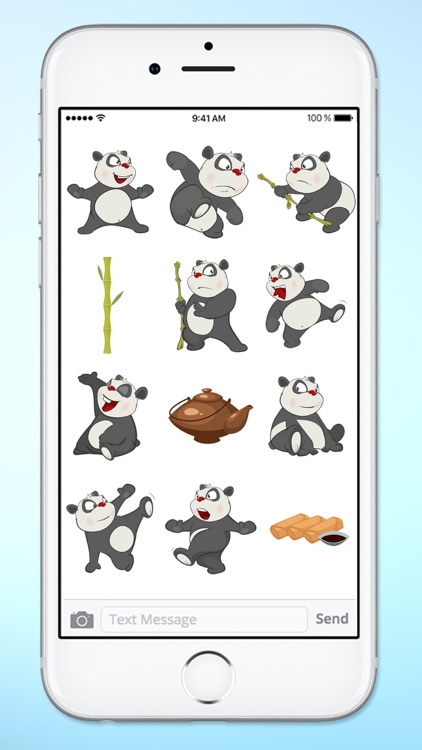 Fun Bamboo Panda Sticker Pack screenshot-4