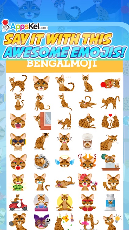 Bengalmoji – Bengal Cats Emoji & Stickers Pro screenshot-3