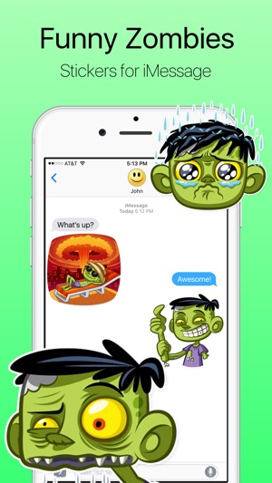 Funny Zombies Stickers