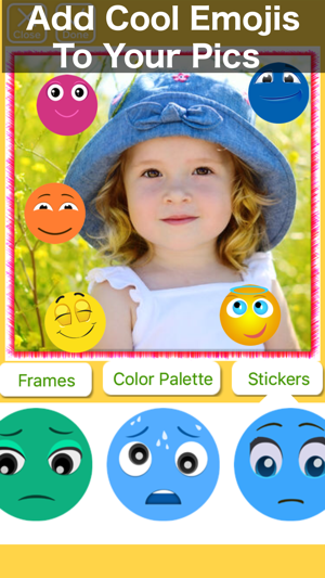 EmojiPics - Cool Photo Emojis & Picture Boarders(圖2)-速報App