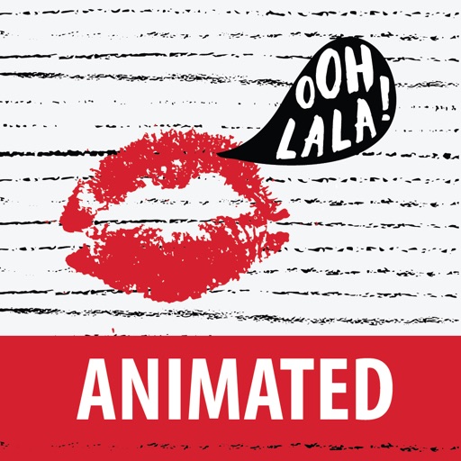 Animated Fall in Love in Paris for iMessage