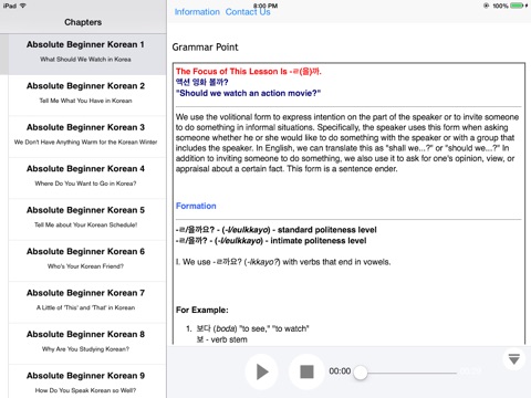 Korean Upper Beginner for iPad screenshot 4