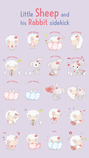 Little Sheep and his Rabbit Sidekick - Stickers(圖4)-速報App