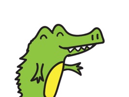Say Hi to Golu, an adorable little crocodile