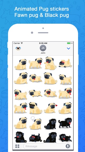 Puggy - Pug emoji & widget