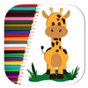 Giraffe Coloring Page Game Educational