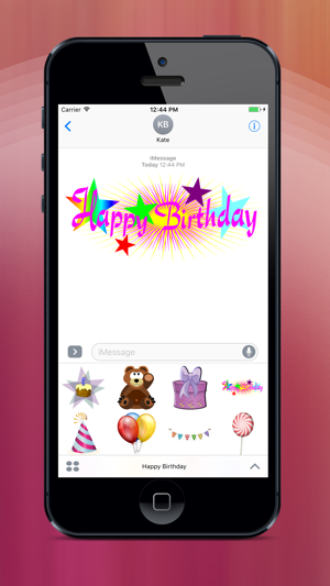 Happy Birthday, Party, Cake & Gifts Stickers(圖1)-速報App