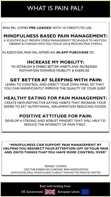 PainPal for chronic or acute pain or discomfort