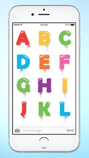 Balloon Letters and Numbers Sticker Pack(圖3)-速報App