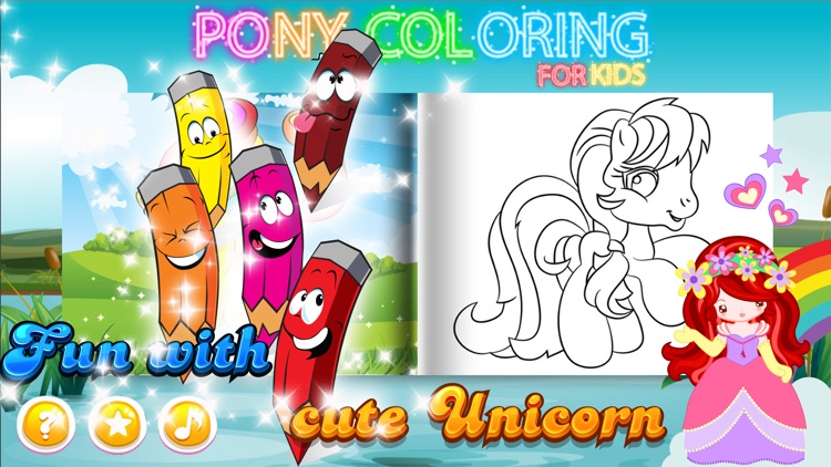 Pony Coloring Books : New Painting Pages