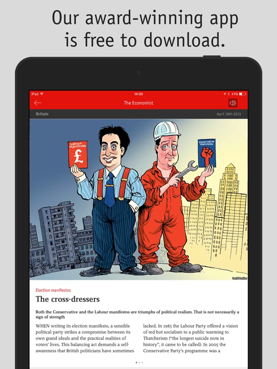 The Economist weekly UK iPad
