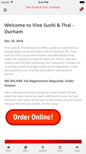 Vine Sushi & Thai - Durham(圖1)-速報App