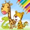 Icon Animals Cute Coloring Book for kids - Drawing game