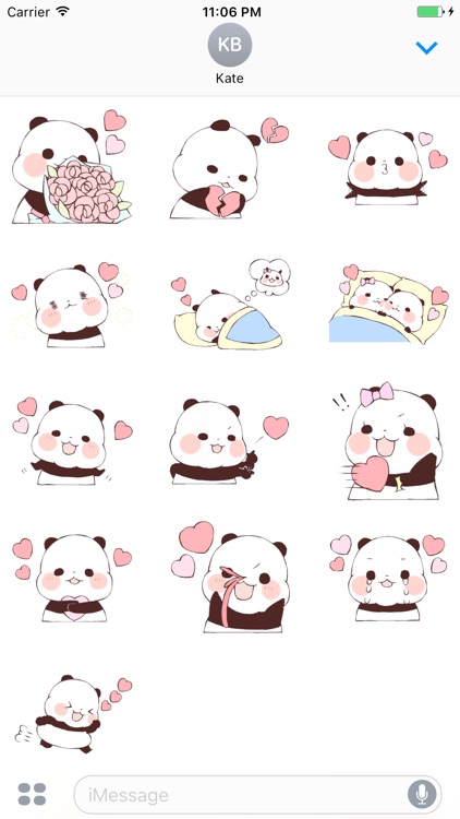 In Love PiperPanda Stickers