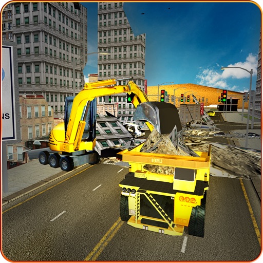 Dead city excavation truck –Construction simulator Icon