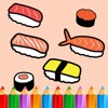 Kids Coloring Page Game Free For Sushi Version