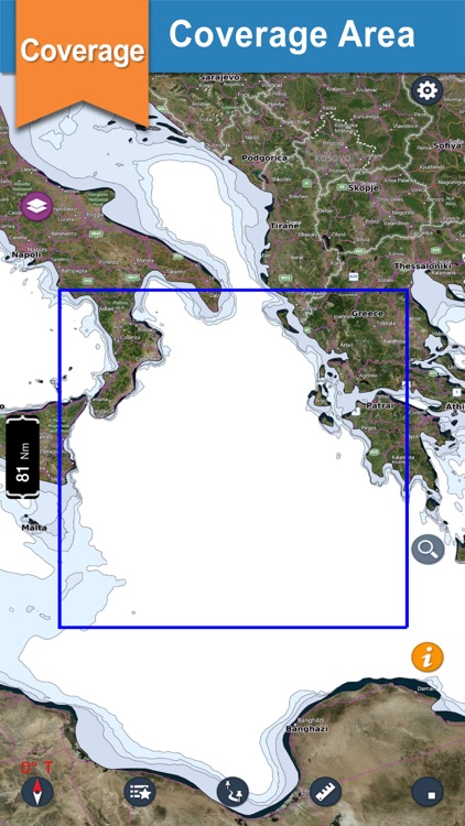 Western Greece nautical offline gps marine chart