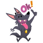 Cute Funny Dog Comic Stickers